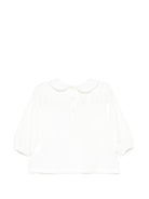 T-shirt per neonata Douuod Kids bianca con colletto alla Peter Pan DY8000 Z3708 101 DOUUOD KIDS 