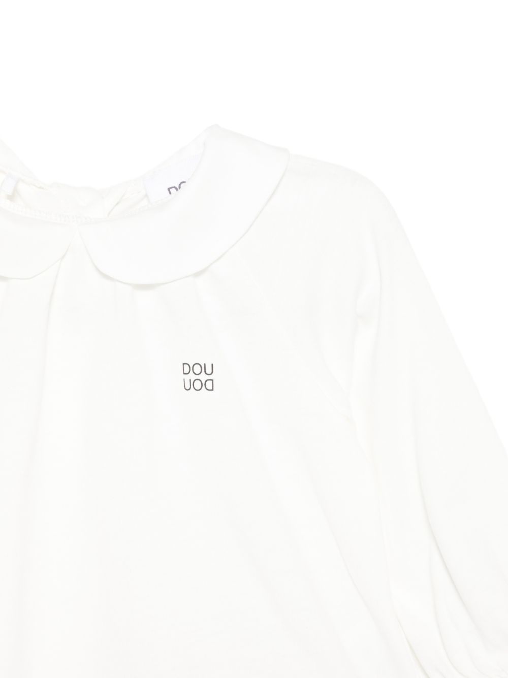 T-shirt per neonata Douuod Kids bianca con colletto alla Peter Pan DY8000 Z3708 101 DOUUOD KIDS 