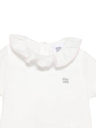 T-shirt per neonata Douuod Kids bianca con ruches DY8011 Z3708 101 DOUUOD KIDS 