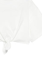 T-shirt per bambina Douuod Kids bianca con nodo DY8A11 Z3708 101 DOUUOD KIDS 