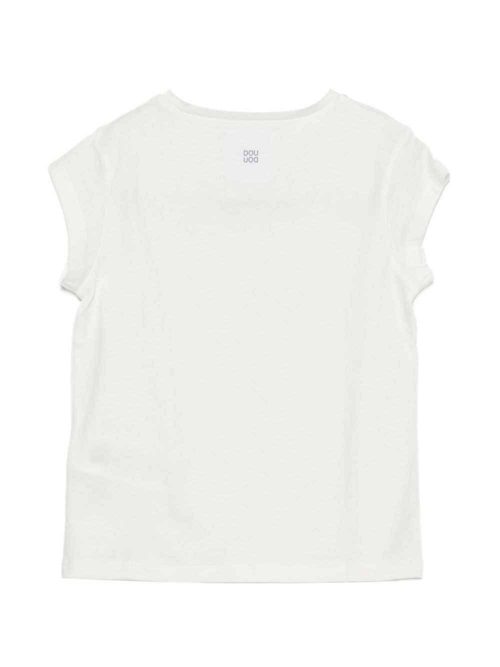 T-shirt per bambina Douuod Kids bianca con logo sul retro DY8A31 Z3708 101 DOUUOD KIDS 