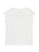 T-shirt per bambina Douuod Kids bianca con logo sul retro DY8A31 Z3708 101 DOUUOD KIDS 