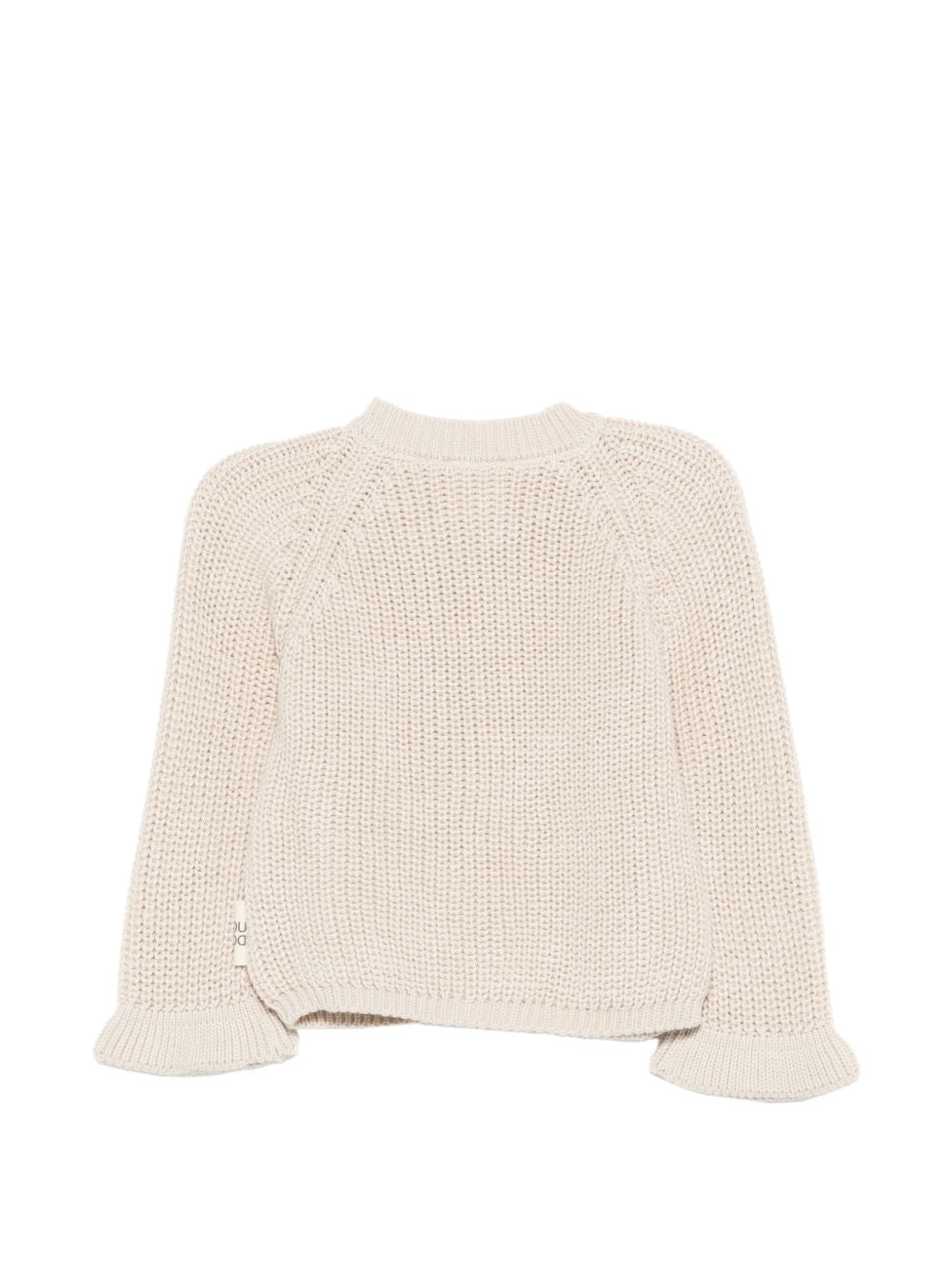 Cardigan per neonata Douuod Kids beige con orlo arricciato DY9000 X0011 870 DOUUOD KIDS 