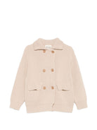 Cardigan per bambino Douuod Kids beige con colletto DY9A00 X0071 107 DOUUOD KIDS 