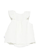 Abito per neonata Douuod Kids bianco con dettagli arricciati DYA012 U0267 100 DOUUOD KIDS 