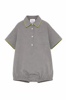 Salopette per bambina Douuod Kids grigia con taschino sul petto DYAA01 P0589 907 DOUUOD KIDS 