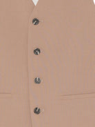 Gilet per bambino Douuod Kids beige con bottoni frontali DY2P82 I0292 334 DOUUOD KIDS 
