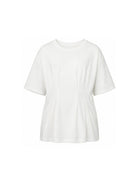 T-shirt per bambina Douuod Kids bianca con dettagli arricciati DY8A21 Z3708 101 DOUUOD KIDS 
