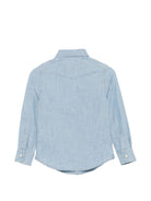 Camicia per bambino Eleventy Kids azzurra con bottoni EW5P80 P0182 608 ELEVENTY KIDS 
