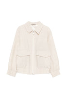 Giacca per bambino Eleventy Kids beige con colletto a punta EY2P47 I0315 107 ELEVENTY KIDS 