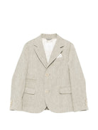 Blazer per bambino Eleventy Kids beige con revers classici EY2Q04 I0316 724 ELEVENTY KIDS 