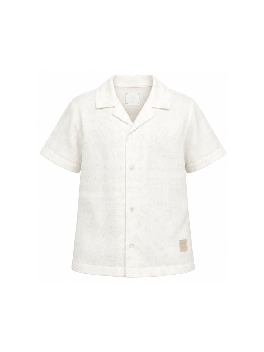 Camicia per bambino Eleventy Kids bianca con design a fantasia EY5P61 P0582 101GR ELEVENTY KIDS 