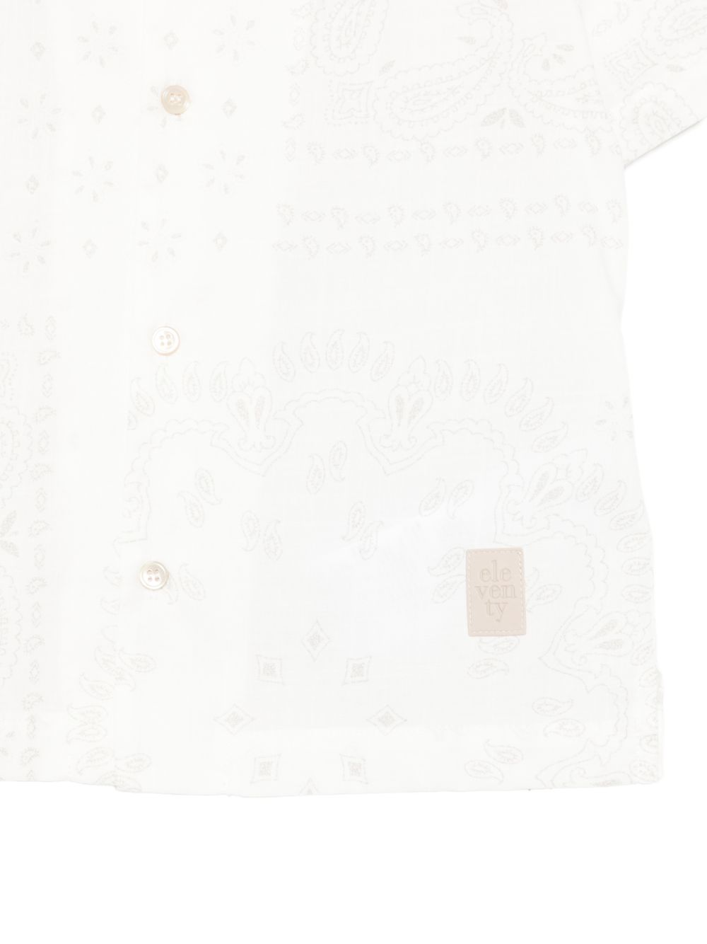 Camicia per bambino Eleventy Kids bianca con design a fantasia EY5P61 P0582 101GR ELEVENTY KIDS 