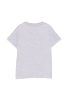 T-shirt per bambino Eleventy Kids grigia con logo sul davanti EY8P21 Z3711 804BG ELEVENTY KIDS 