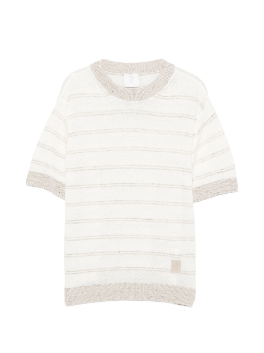 T-shirt per bambino Eleventy Kids beige con design a righe EY9P21 Z3182 80A ELEVENTY KIDS 