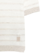 T-shirt per bambino Eleventy Kids beige con design a righe EY9P21 Z3182 80A ELEVENTY KIDS 