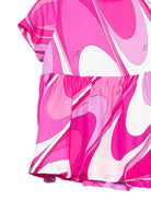 Abito per neonata Emilio Pucci Junior fucsia con stampa grafica PY1021 K0284 570BC EMILIO PUCCI KIDS 