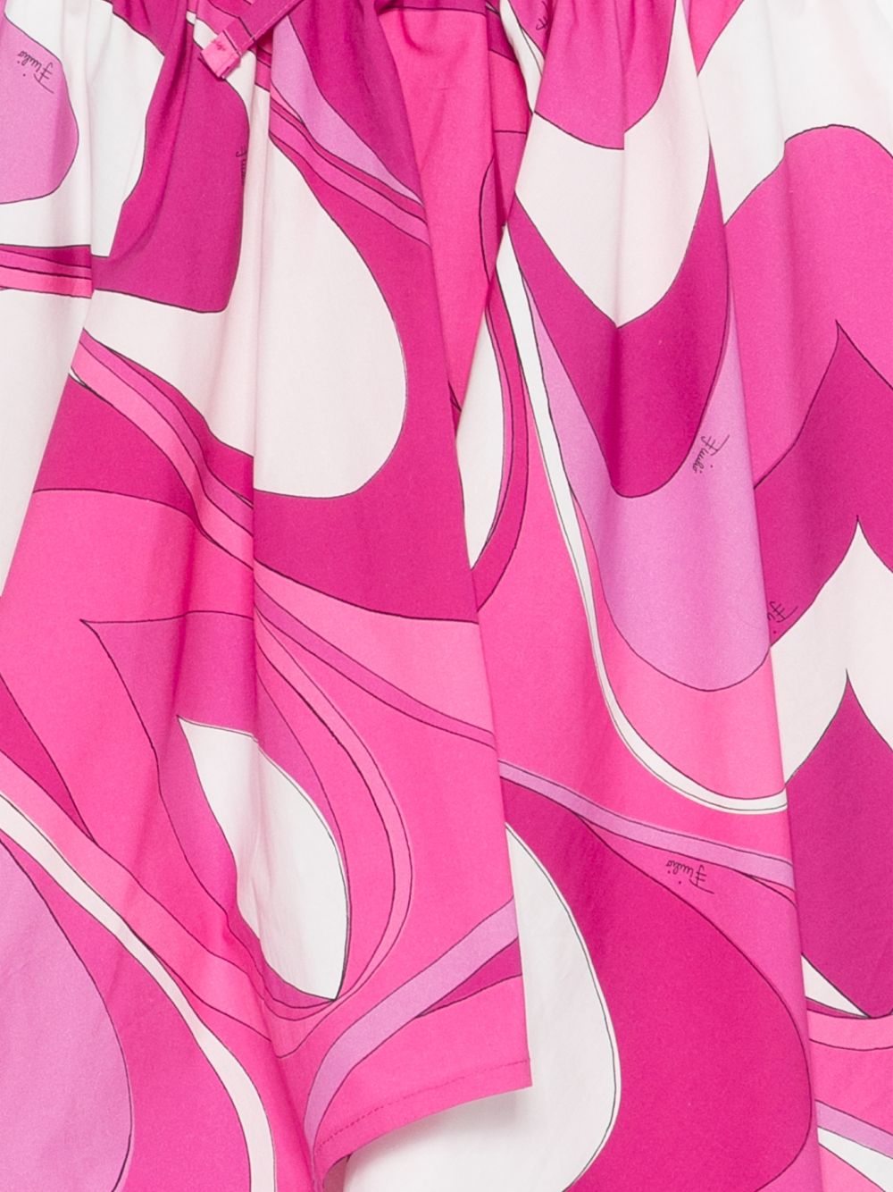 Abito per bambina Emilio Pucci Junior fucsia con stampa grafica all-over PY1A11 P0584 570BC EMILIO PUCCI KIDS 