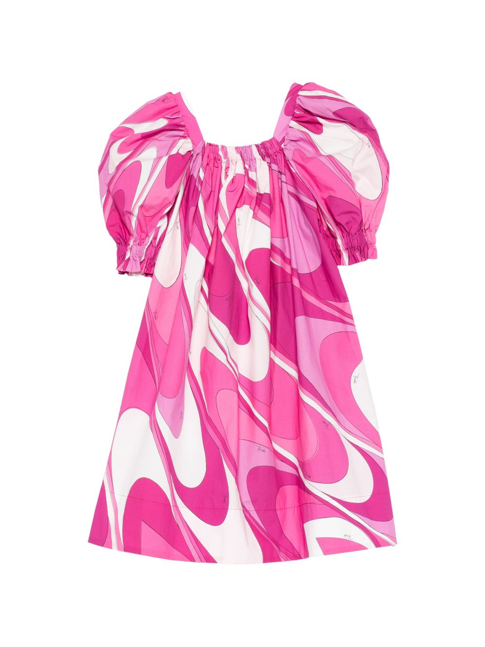 Abito per bambina Emilio Pucci Junior rosa a maniche corte PY1C01 P0584 570BC EMILIO PUCCI KIDS 