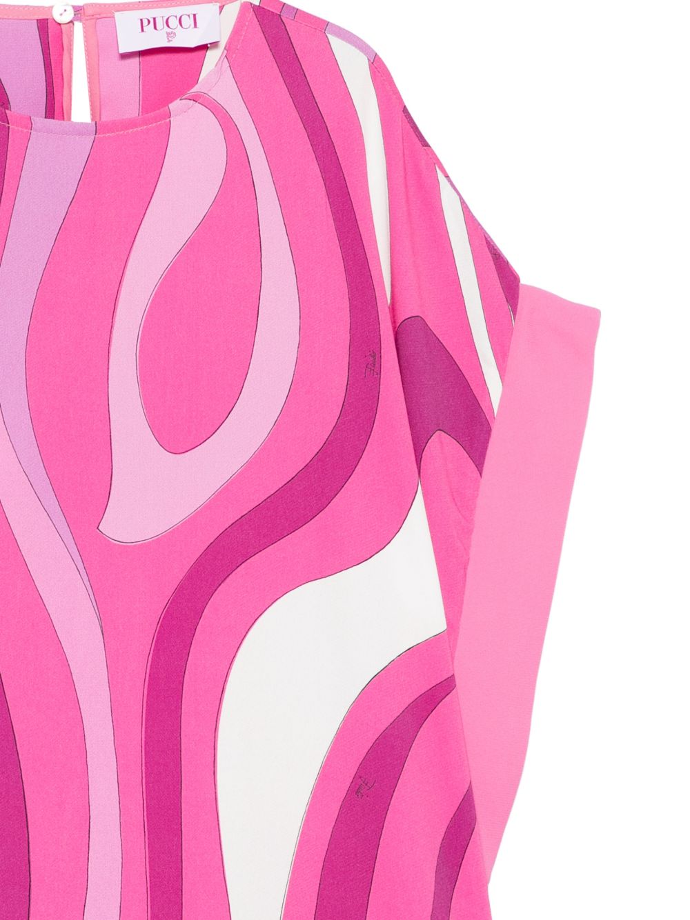 Abito per bambina Emilio Pucci Junior rosa con stampa grafica PY1C21 K0279 570BC EMILIO PUCCI KIDS 