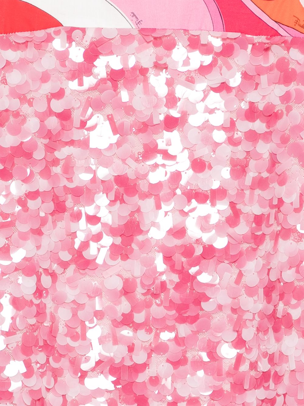Abito per bambina Pucci Junior rosa con decorazioni di paillettes PY1C82 U0278 511 EMILIO PUCCI KIDS 