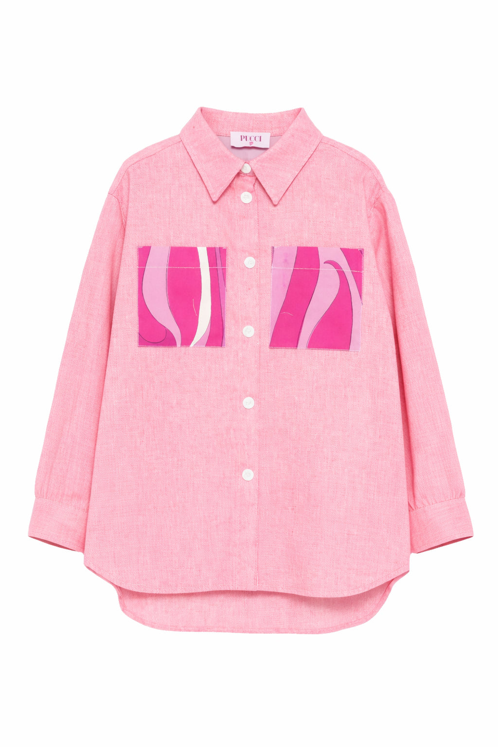 Giacca per bambina Emilio Pucci Junior rosa con taschino PY2A24 D0139 542 EMILIO PUCCI KIDS 