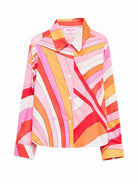 Camicia per bambina Emilio Pucci Junior multicolore con colletto classico PY5A00 K0281 50EAR EMILIO PUCCI KIDS 