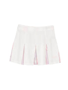 Gonna plissettata per bambina Emilio Pucci Junior bianca con stampa PY7A71 S0228 101BC EMILIO PUCCI KIDS 