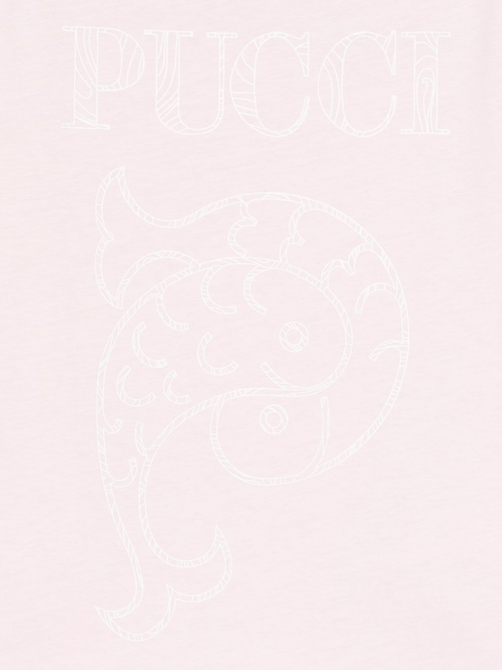 T-shirt per bambina Emilio Pucci Junior rosa con stampa grafica PY8A71 Z3672 51E EMILIO PUCCI KIDS 