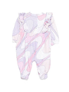 Tutina con fantasie per neonata Emilio Pucci Junior multicolor con scollo rotondo PYB000 Z3688 508LI EMILIO PUCCI KIDS 