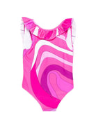 Costume da bagno per neonata Emilio Pucci Junior con stampa PYC009 Z3747 570BC EMILIO PUCCI KIDS 