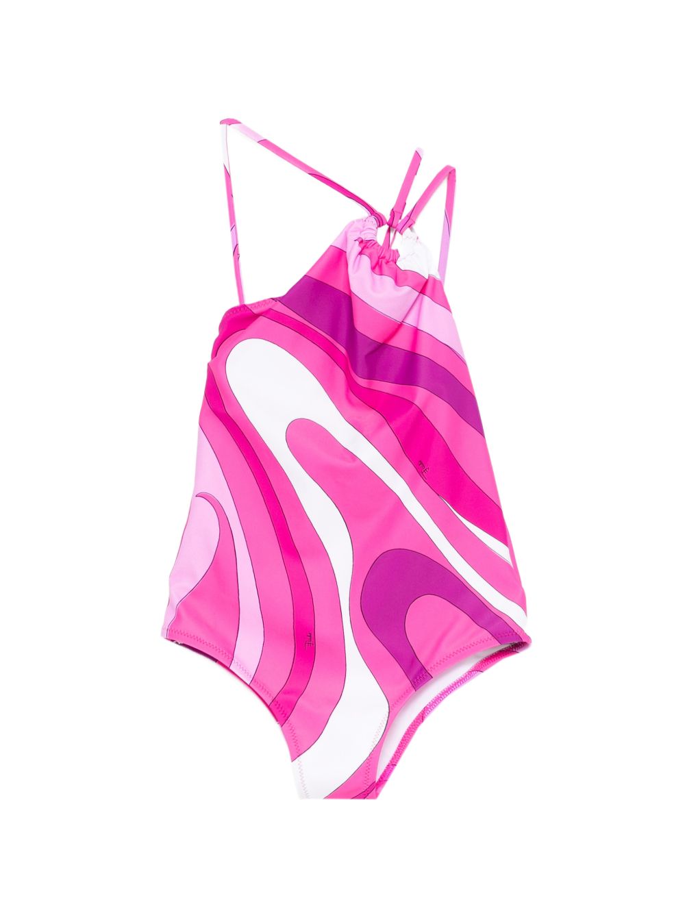 Costume da bagno per bambina Emilio Pucci Junior rosa a fantasia PYCA09 Z3747 570BC EMILIO PUCCI KIDS 