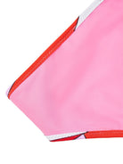 Costume per bambina Emilio Pucci Junior rosa con logo sul davanti PYCA39 Z0559 515 EMILIO PUCCI KIDS 