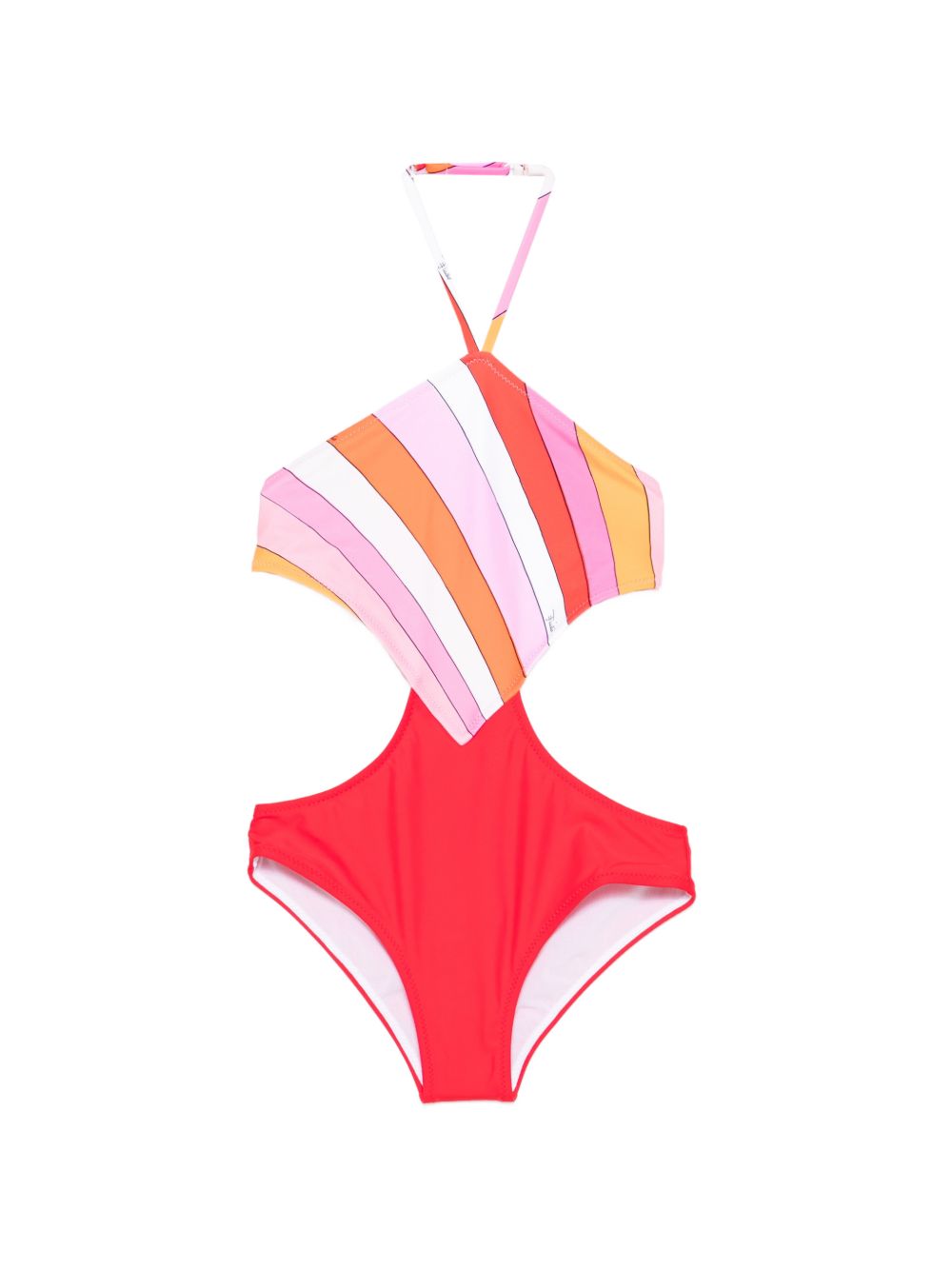 Costume da bagno per bambina Emilio Pucci Junior multicolore a righe PYCA89 Z3748 50EAR EMILIO PUCCI KIDS 