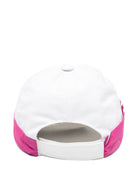 Cappello per bambina Emilio Pucci Junior  bianco con dettaglio fiocco rosa PY0A57 Z1457 100 EMILIO PUCCI KIDS 
