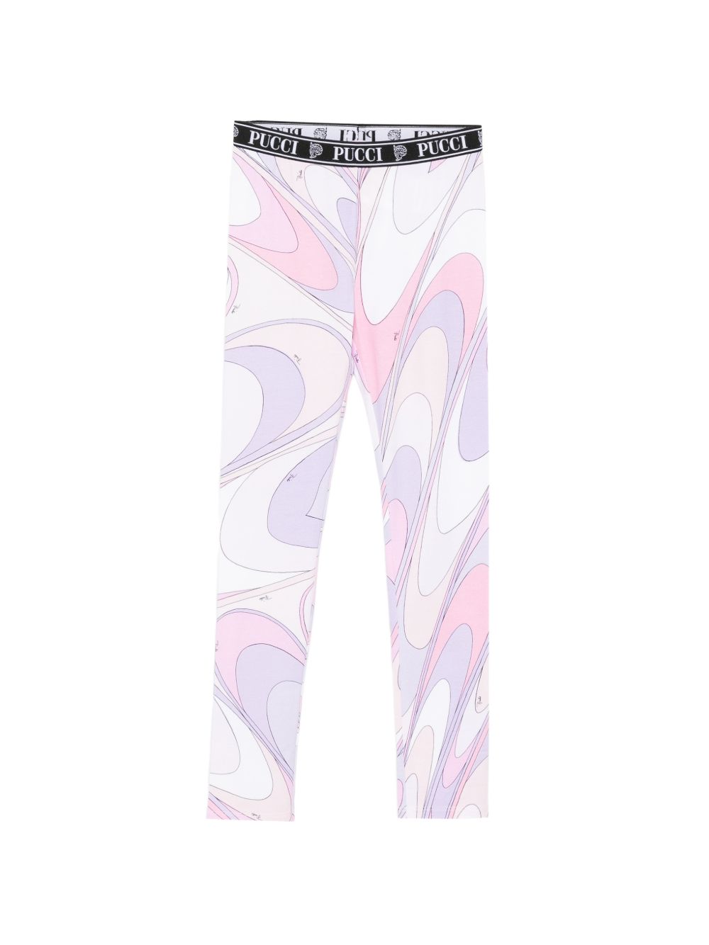 Leggings per bambina Emilio Pucci Junior multicolore con stampa Iride PY6B61 Z3688 508LI EMILIO PUCCI KIDS 