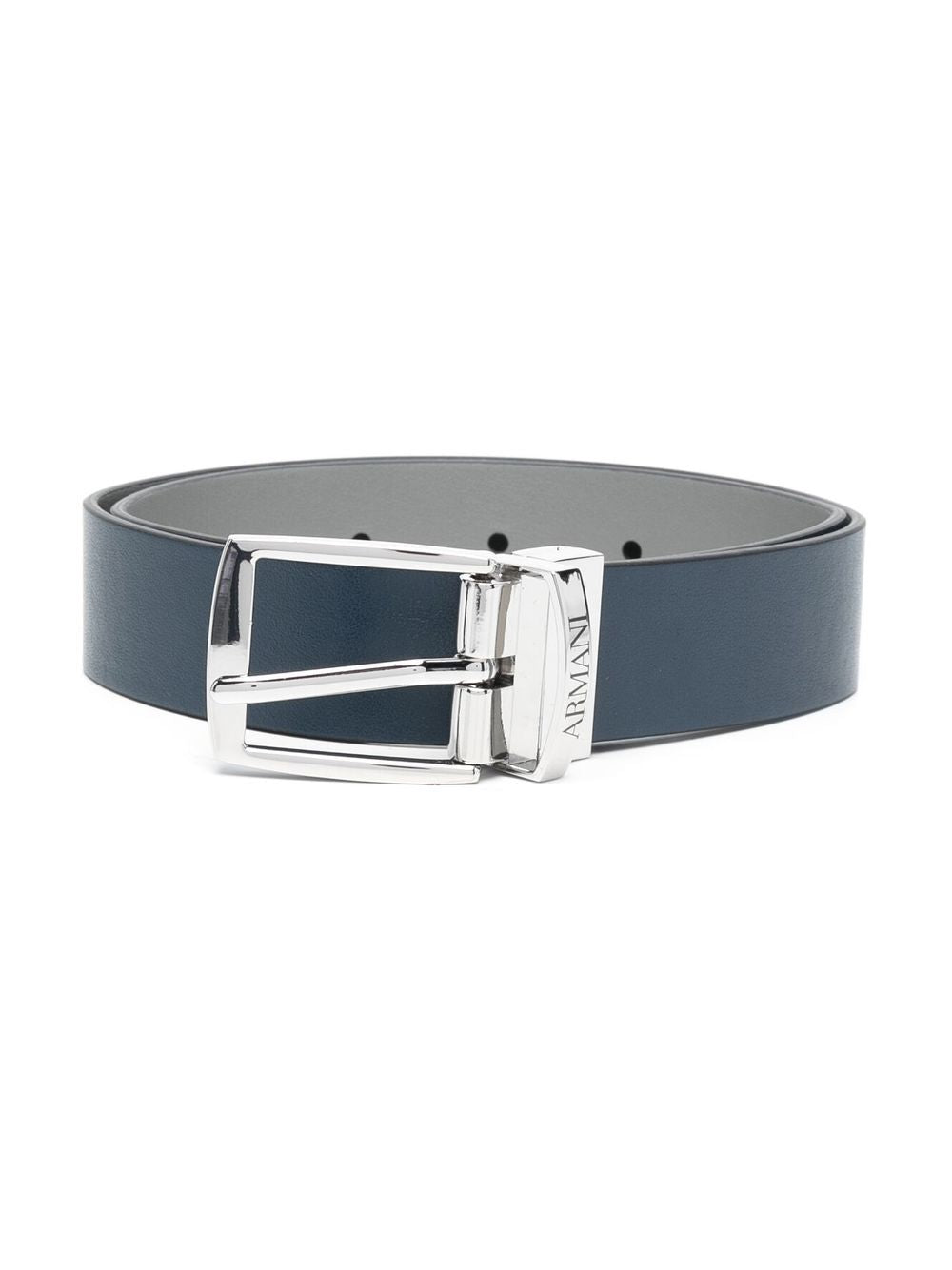 Cintura per bambino Emporio Armani Kids blu con logo inciso 401520 3F560 17535 EMPORIO ARMANI KIDS 