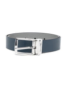 Cintura per bambino Emporio Armani Kids blu con logo inciso 401520 3F560 17535 EMPORIO ARMANI KIDS 
