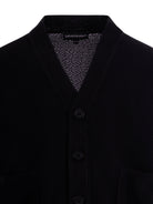 Cardigan per bambino Emporio Armani Kids blu con texture traforata EB001221 AF23412 UB118 EMPORIO ARMANI KIDS 