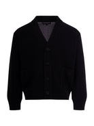 Cardigan per bambino Emporio Armani Kids blu con texture traforata EB001221 AF23412 UB118 EMPORIO ARMANI KIDS 