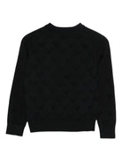 Maglione per bambino Emporio Armani Kids blu con scollo rotondo EB001229 AF23415 UB118 EMPORIO ARMANI KIDS 