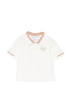 T-shirt per neonato Emporio Armani Kids beige con logo aquila sul davanti EB001322 AF16641 U0003 EMPORIO ARMANI KIDS 