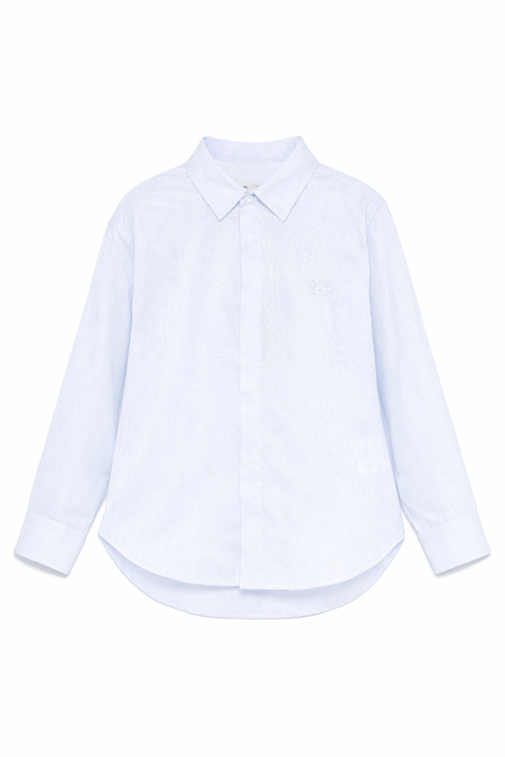 Camicia per bambino Etro Kids azzurra con effetto jacquard GW5P10 P0472 600 ETRO KIDS 