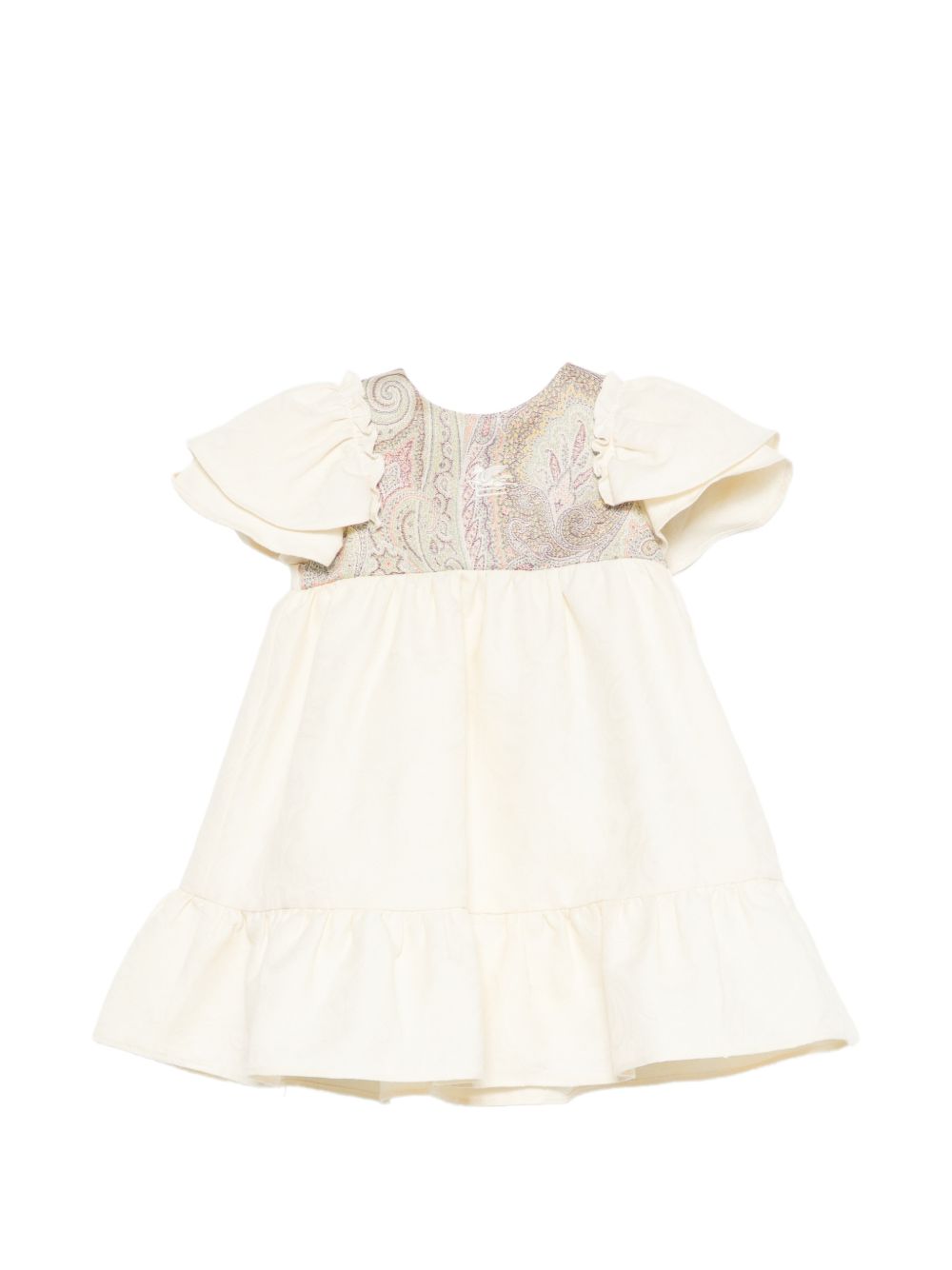 Abito per neonata Etro Kids beige con volant GY1011 I0308 105 ETRO KIDS 