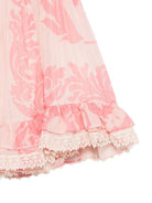Abito per neonata Etro Kids rosa a fiori con ruches GY1041 K0283 502RS ETRO KIDS 