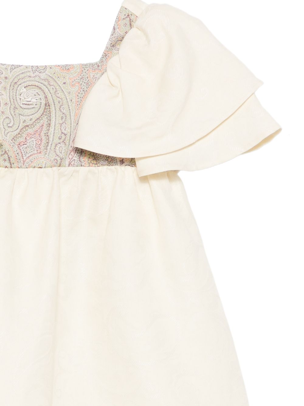 Abito per bambina Etro Kids bianco con stampa paisley GY1A31 I0308 105 ETRO KIDS 