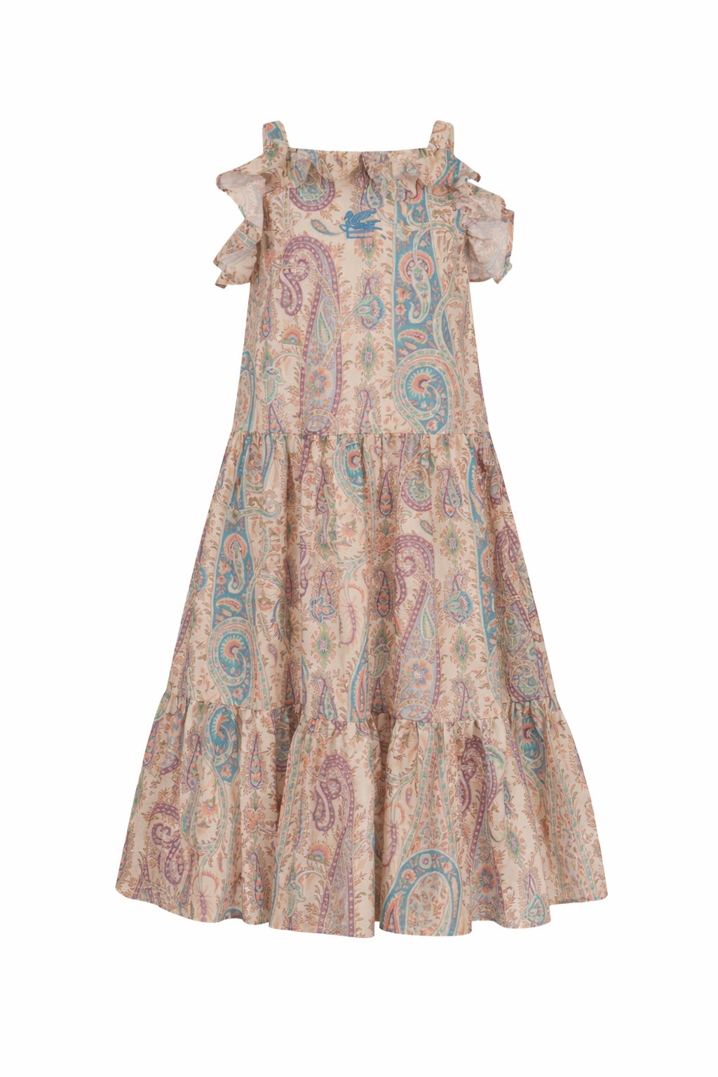 Abito per bambina ETRO KIDS multicolore con ruches e stampa paisley GY1B40 M0081 107MC ETRO KIDS 