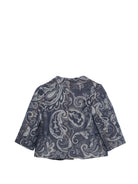 Giacca per neonato Etro Kids blu con stampa paisley GY2504 I0308 620 ETRO KIDS 