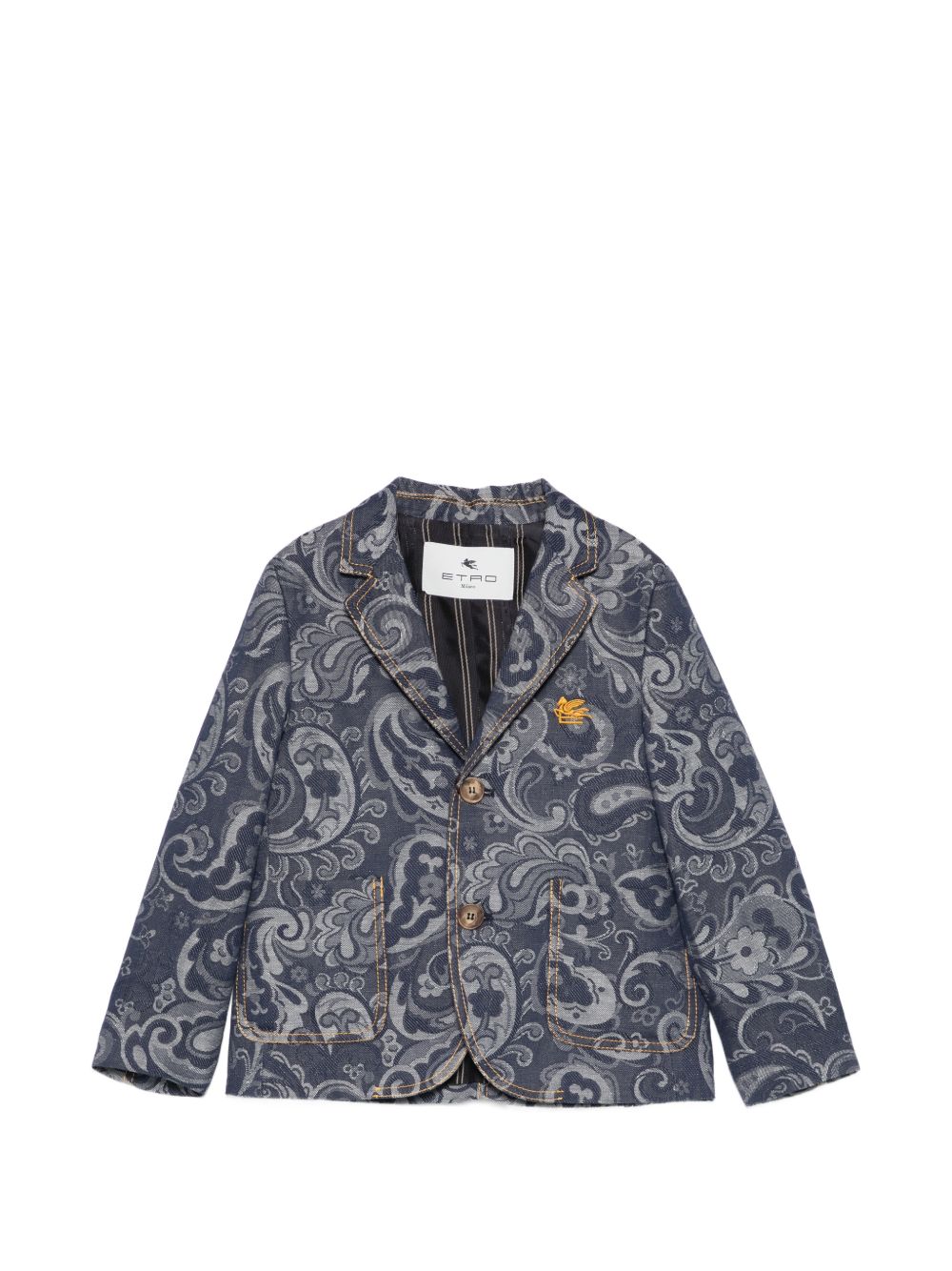 Blazer per bambino Etro Kids blu con stampa Paisley GY2P04 I0308 620 ETRO KIDS 