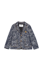 Blazer per bambino Etro Kids blu con stampa Paisley GY2P04 I0308 620 ETRO KIDS 